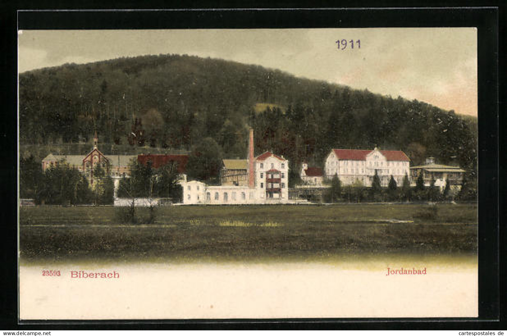 AK Biberach, Blick Zum Jordanbad  - Biberach