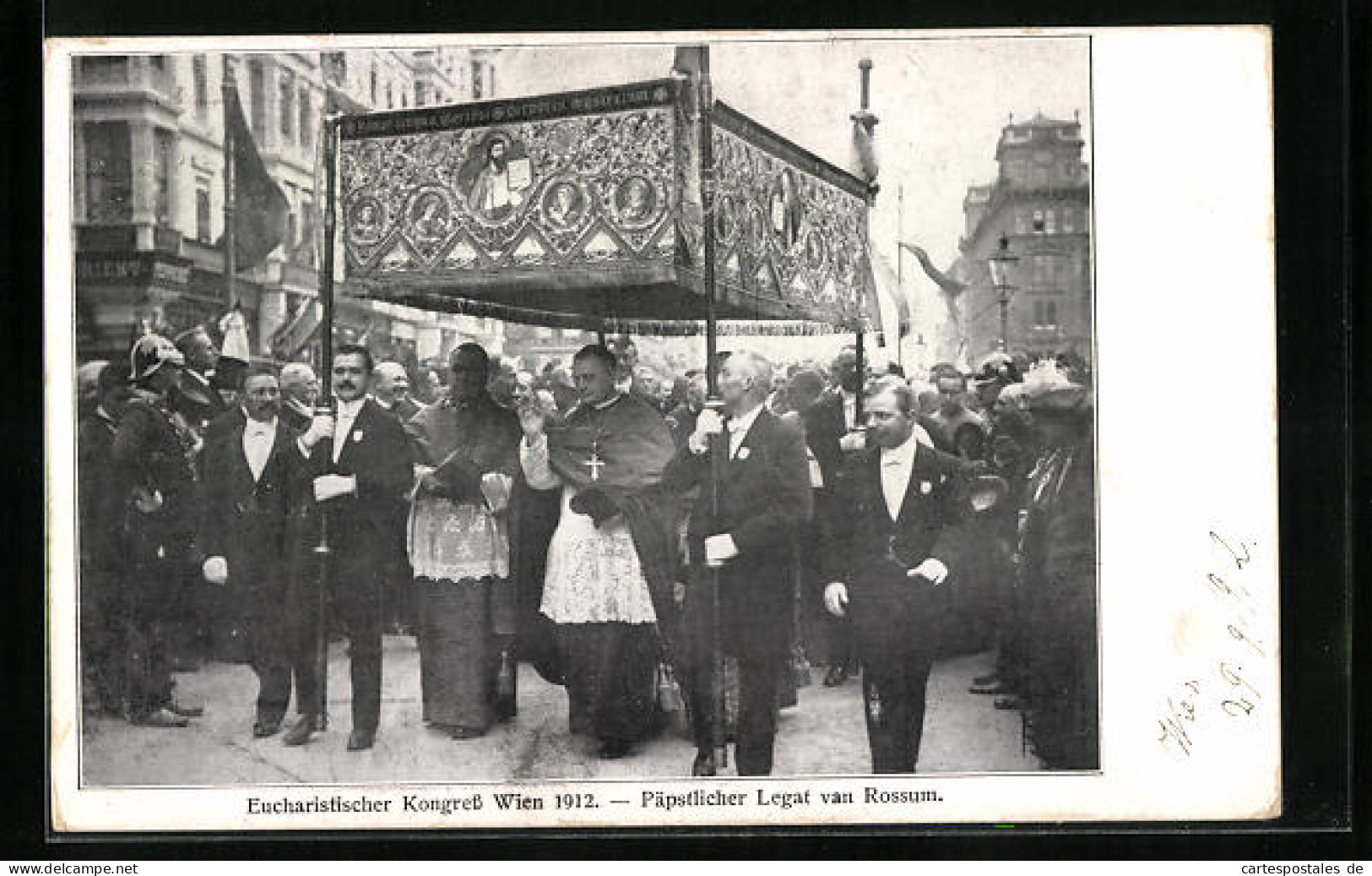 AK Wien, Eucharistischer Kongress 1912, Päpstlicher Legat Van Rossum  - Autres & Non Classés