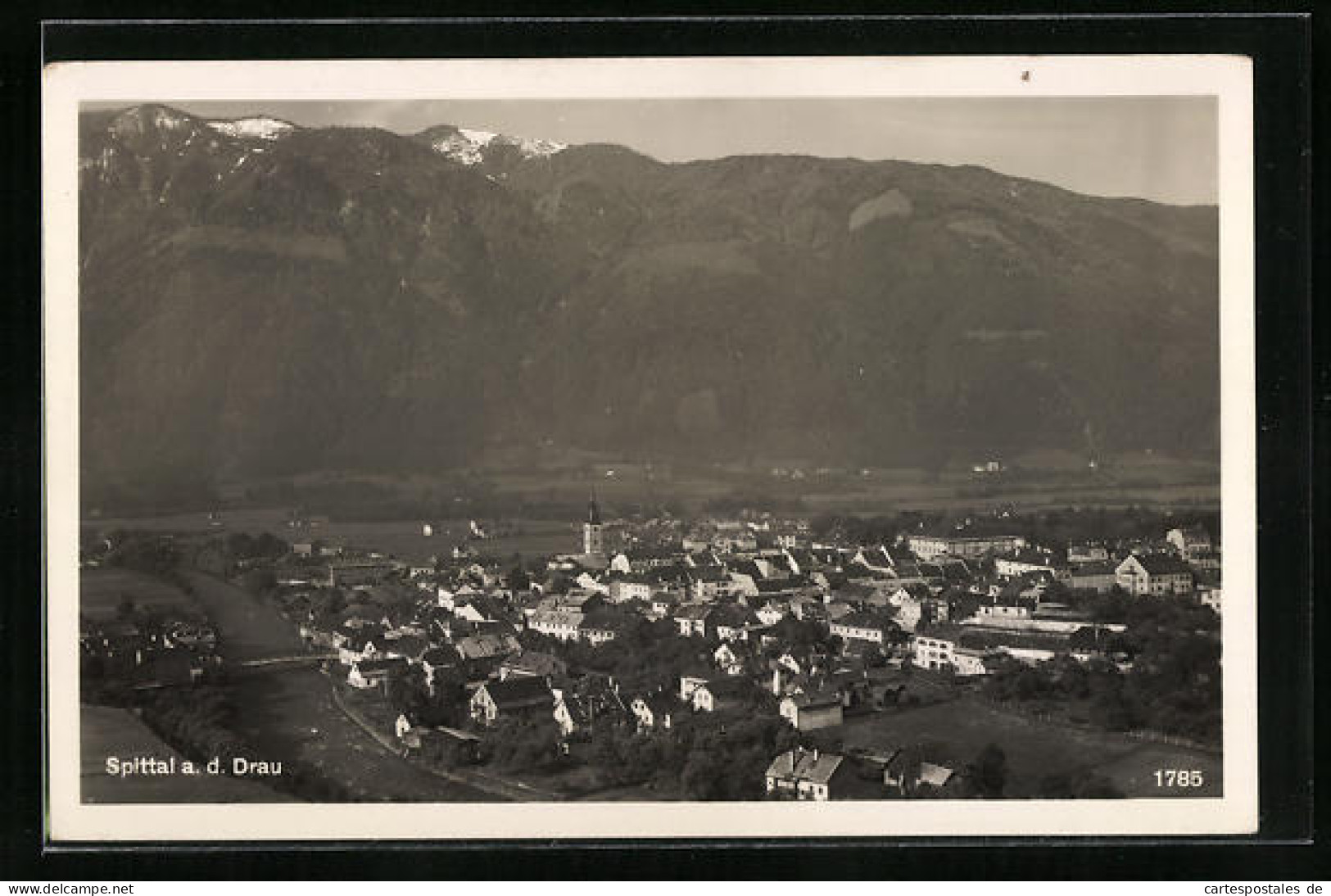 AK Spittal A. D. Drau, Tal-Panorama Gegen Gebirge  - Sonstige & Ohne Zuordnung