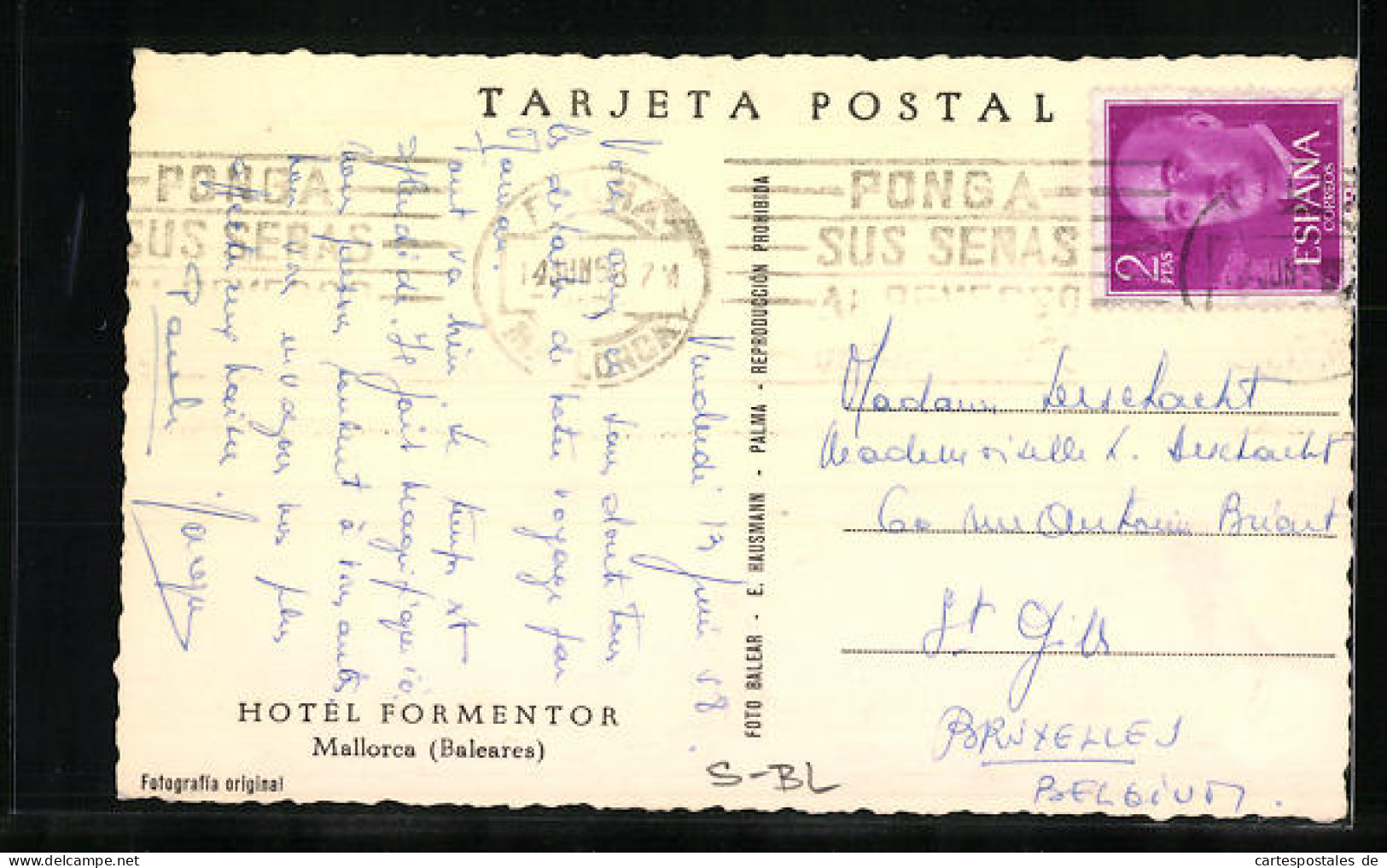 Postal Mallorca, Hotel Formentor  - Mallorca