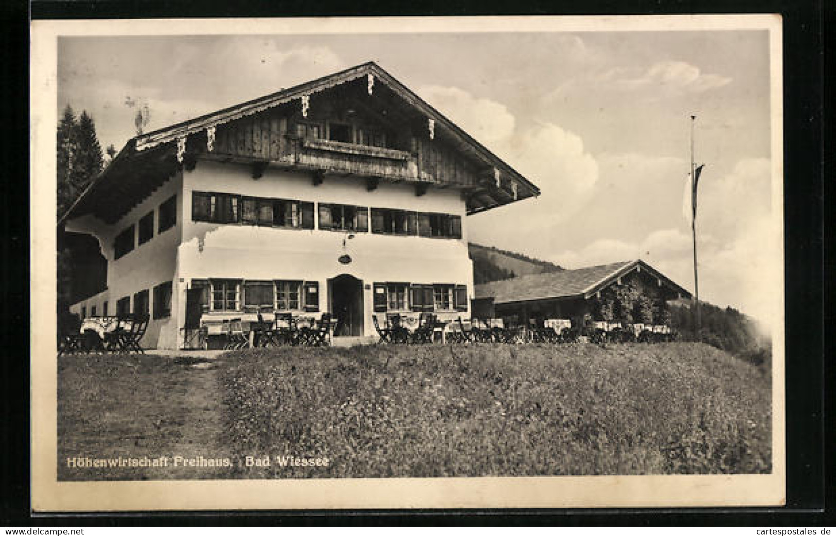 AK Bad Wiessee, Gasthaus Freihaus, Aussenansicht  - Bad Wiessee