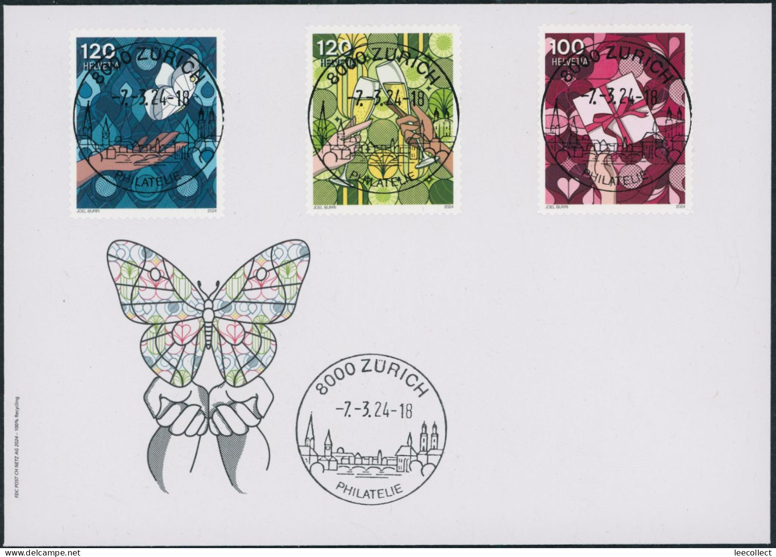 Suisse - 2024 - Anlässe - Ersttagsbrief FDC ET - Ersttag Voll Stempel - Covers & Documents