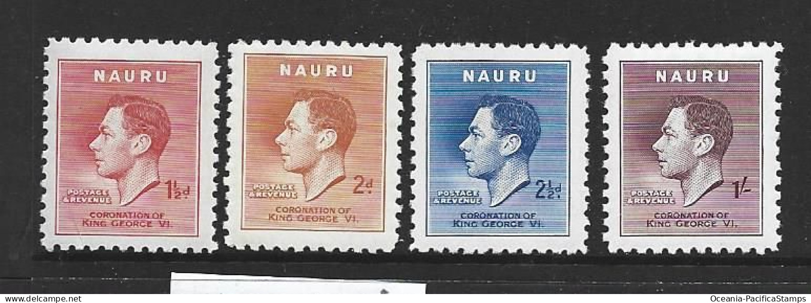 Nauru 1937 KGVI Coronation Set Of 4 MNH - Nauru
