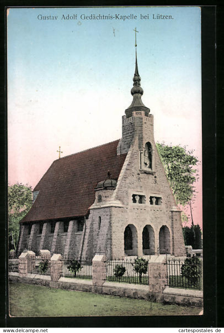 AK Lützen, Gustav Adolf Gedächtnis-Kapelle  - Lützen