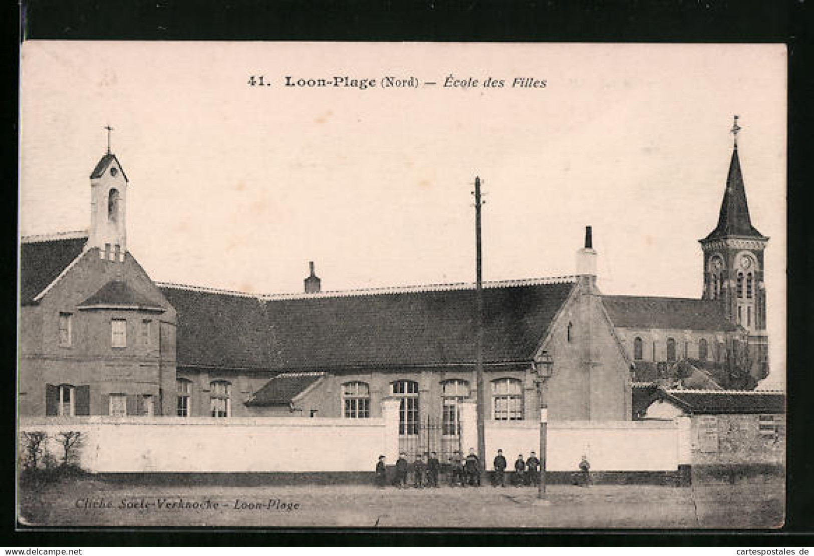 CPA Loon-Plage, Ecole Des Filles  - Altri & Non Classificati