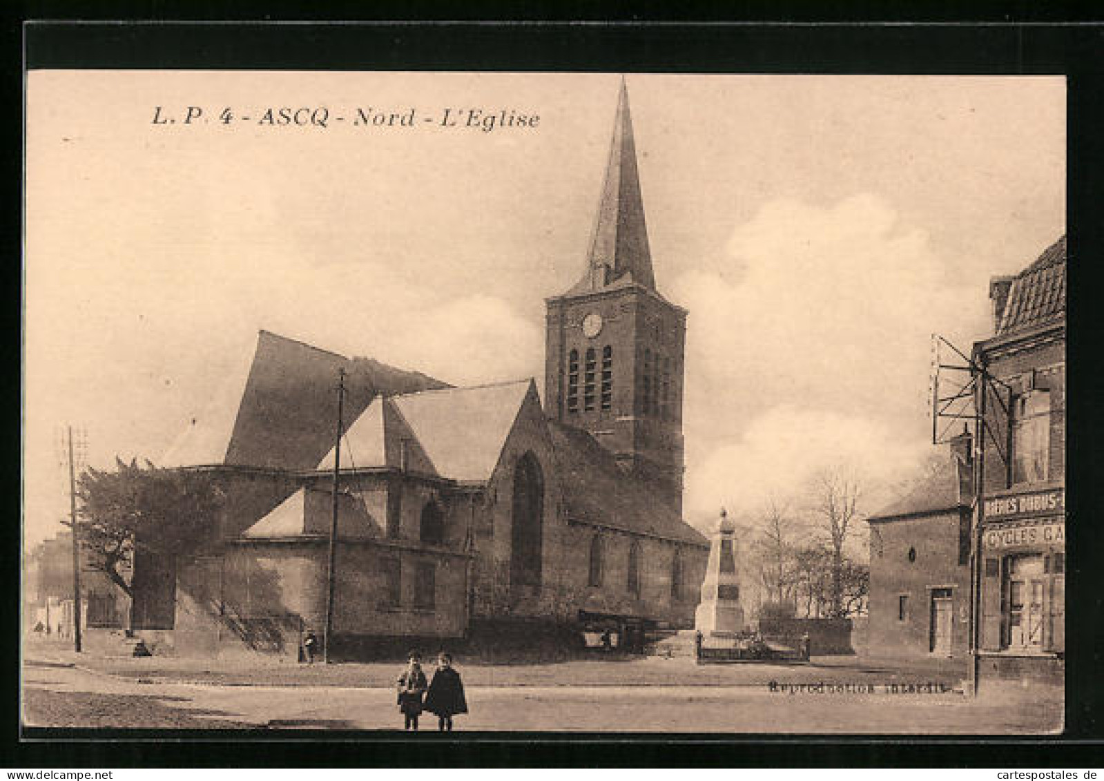 CPA Ascq, L`Eglise  - Sonstige & Ohne Zuordnung