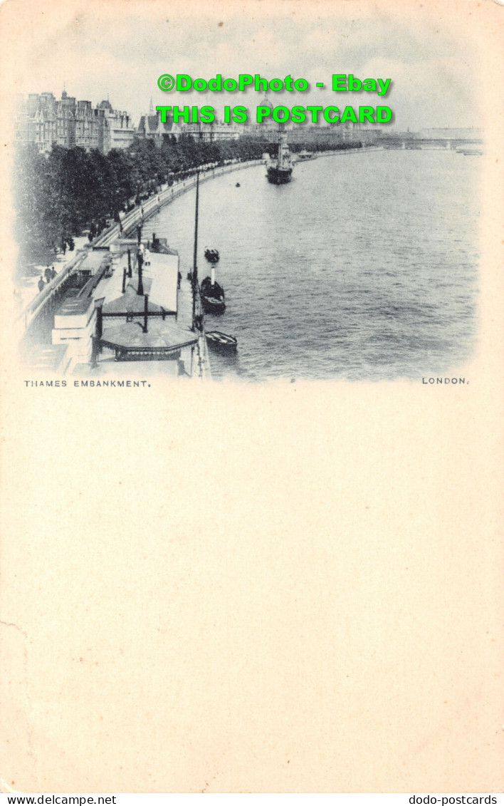 R451766 London. Thames Embankment. Postcard - Andere & Zonder Classificatie