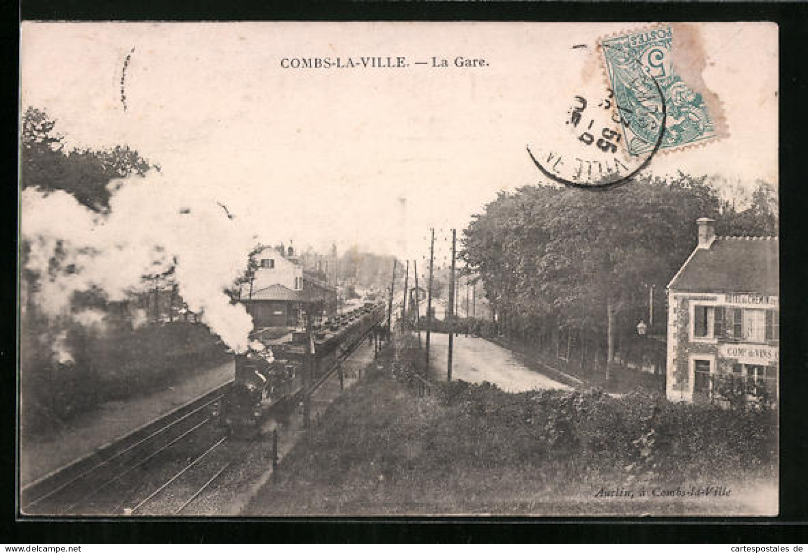 CPA Combs-la-Ville, La Gare, La Gare  - Combs La Ville