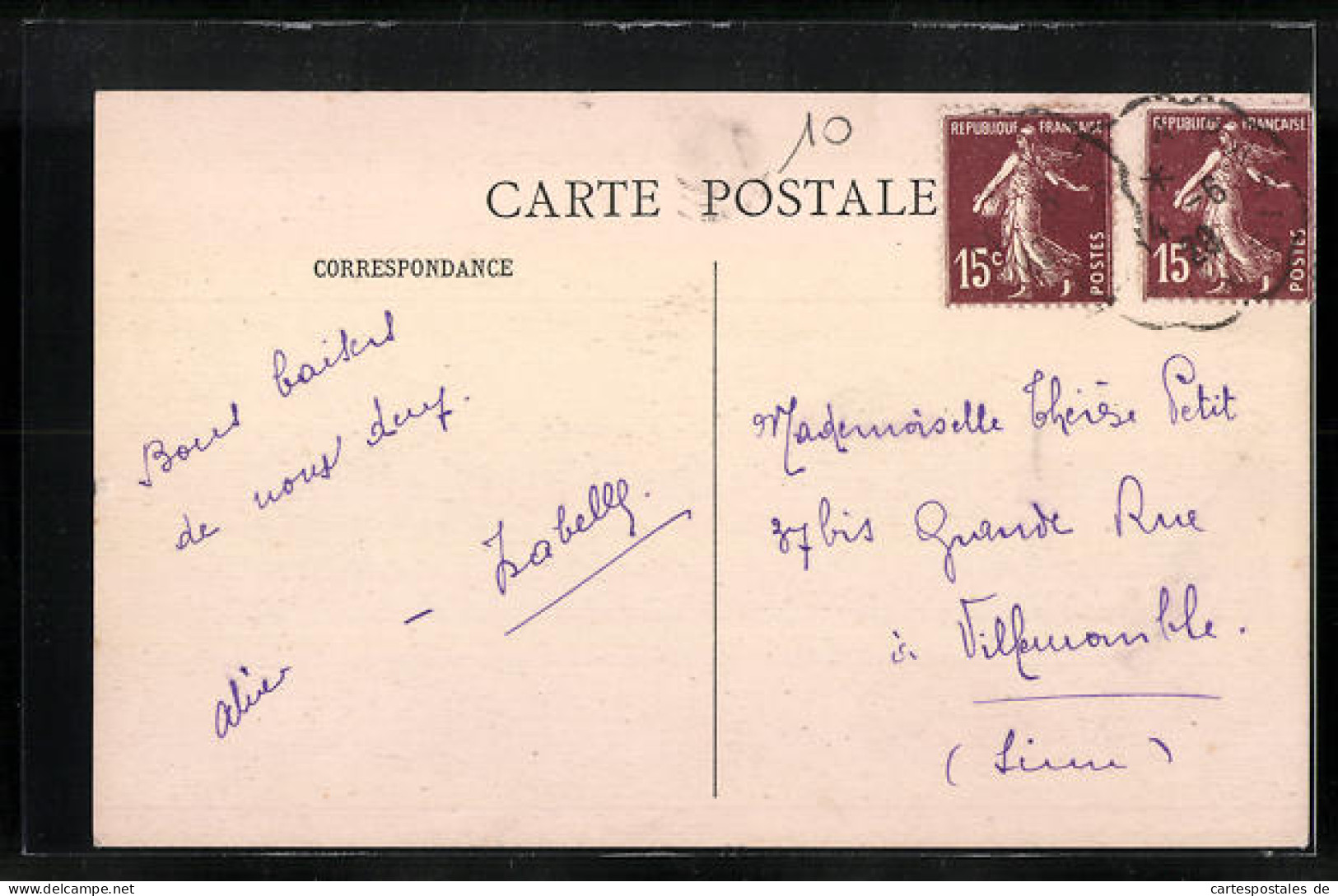 CPA Montreuil-aux-Lions, Route De Paris  - Other & Unclassified