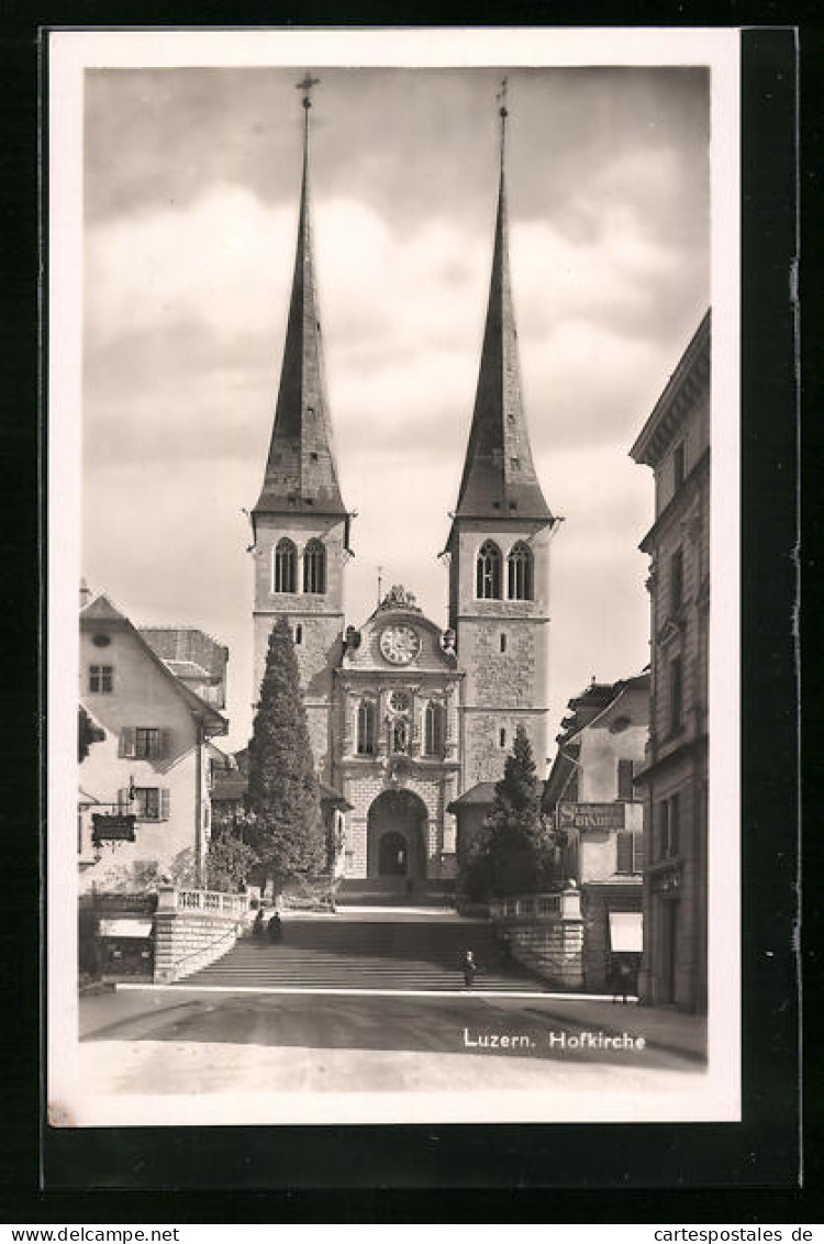 AK Luzern, Partie An Der Hofkirche  - Lucerne