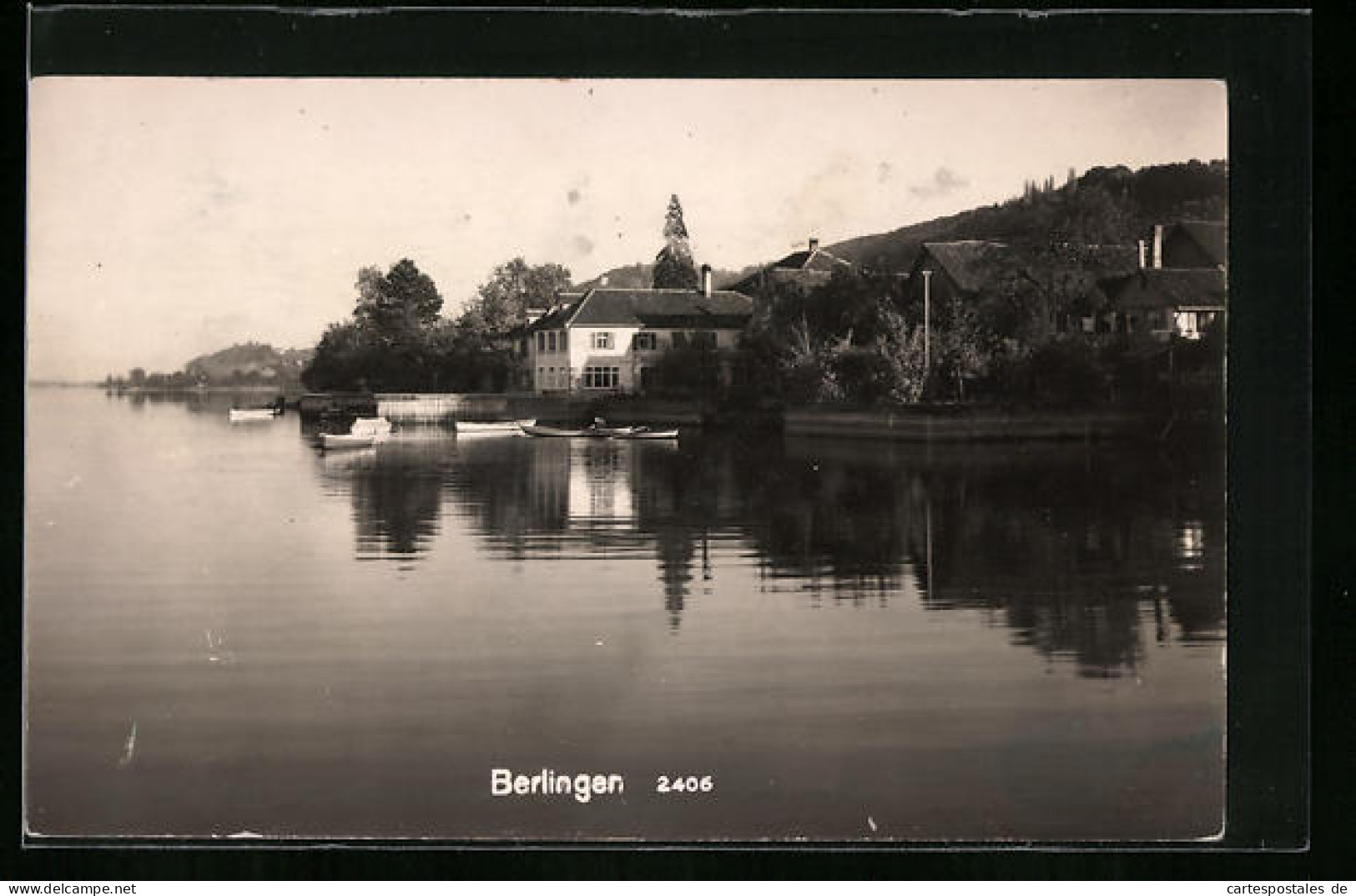 AK Berlingen, Uferpartie Mit Booten  - Berlingen