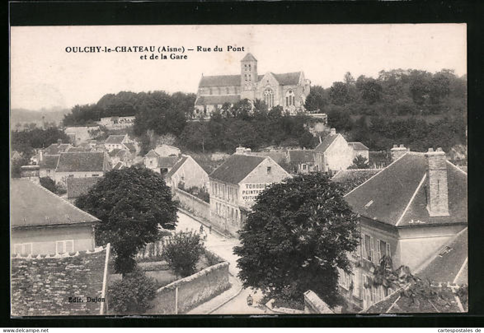 CPA Oulchy-le-Chateau, Rue Du Pont Et De La Gare  - Other & Unclassified