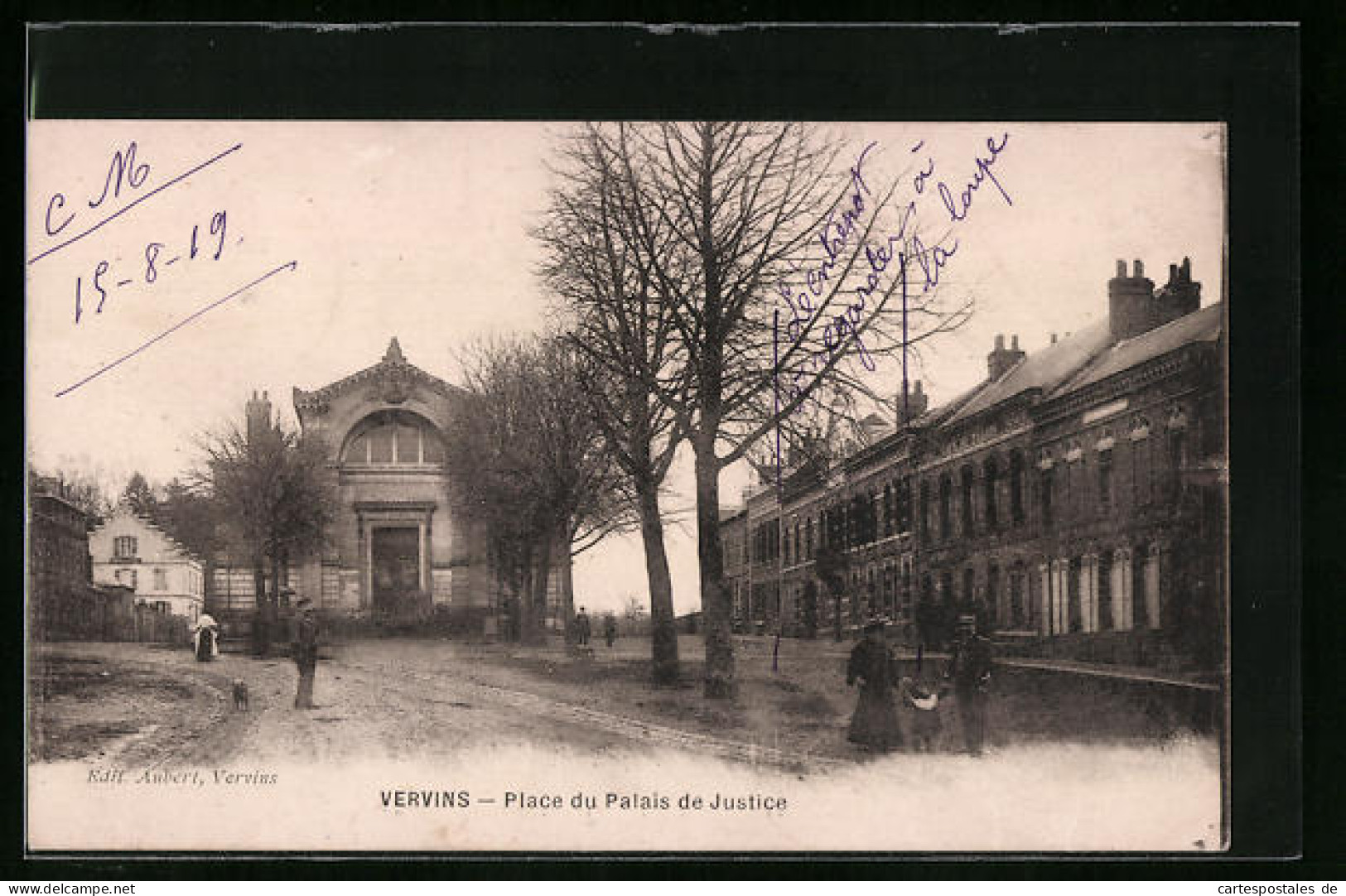 CPA Vervins, Place Du Palais De Justice  - Vervins