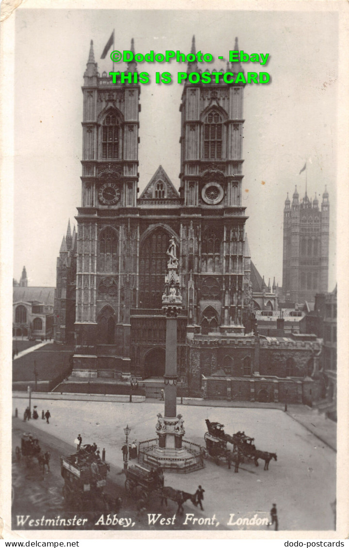R451895 London. Westminster Abbey. West Front. Selfridge. Hunt Series. 1925 - Other & Unclassified