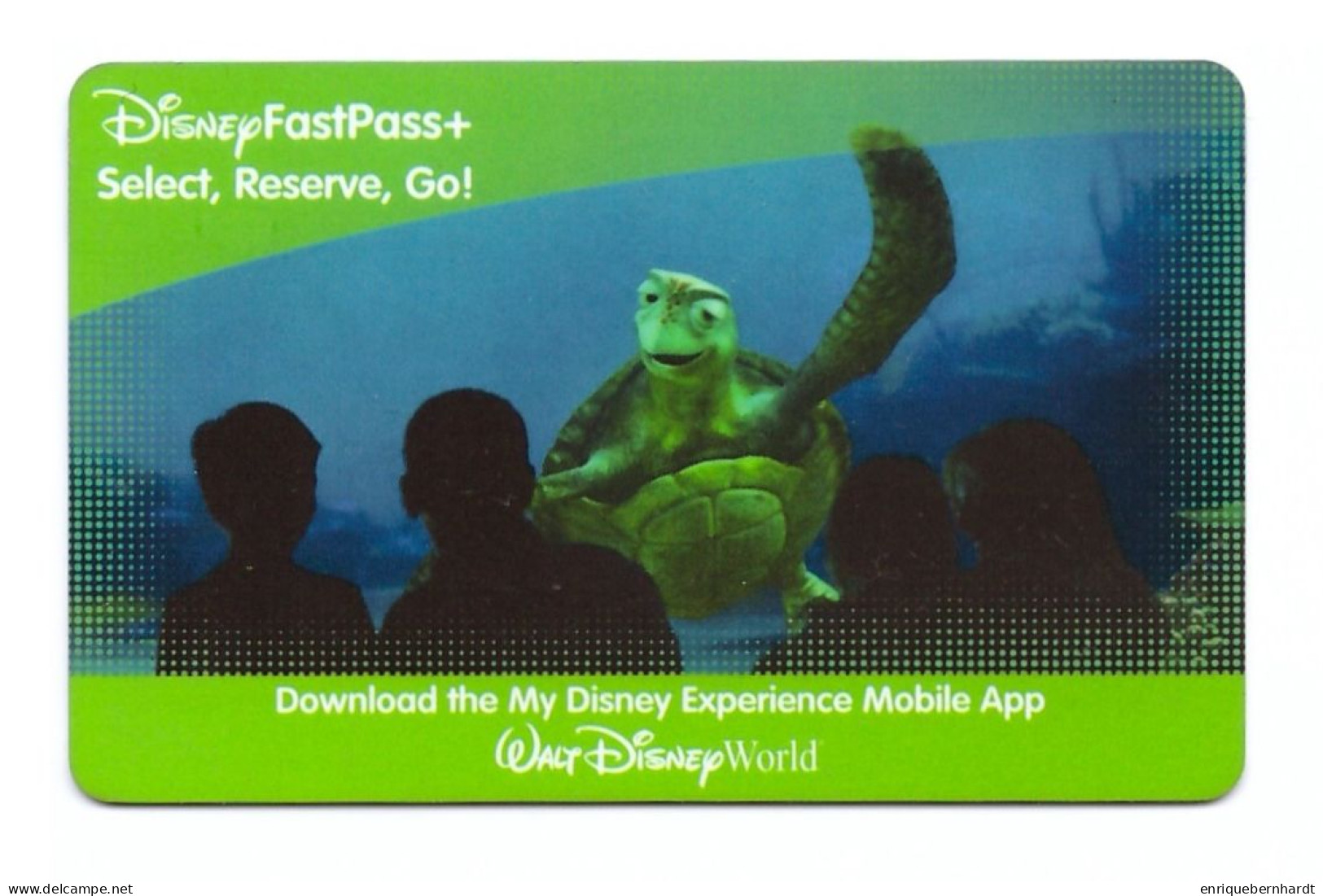 USED DISNEY ADMISSION CARD - Autres & Non Classés