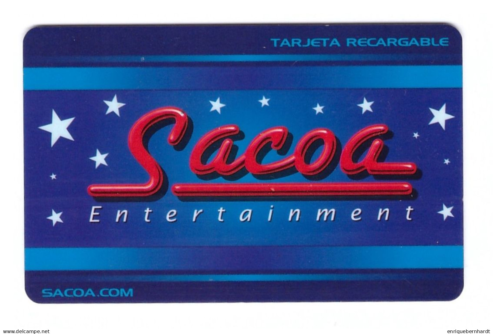 TARJETA RECARGABLE SACOA ENTERTAINMENT - Otros & Sin Clasificación