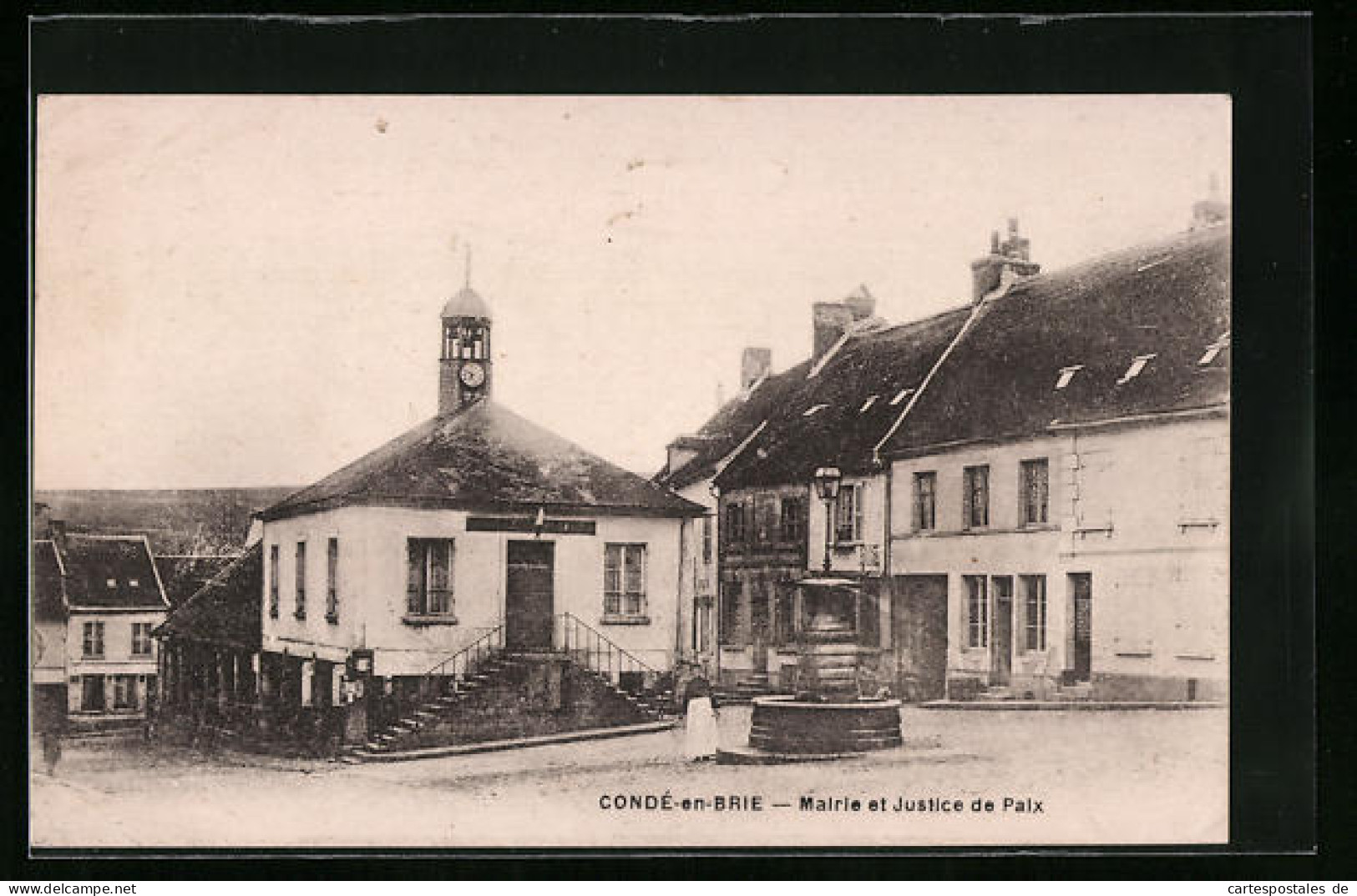CPA Condé-en-Brie, Mairie Et Justice De Paix  - Sonstige & Ohne Zuordnung