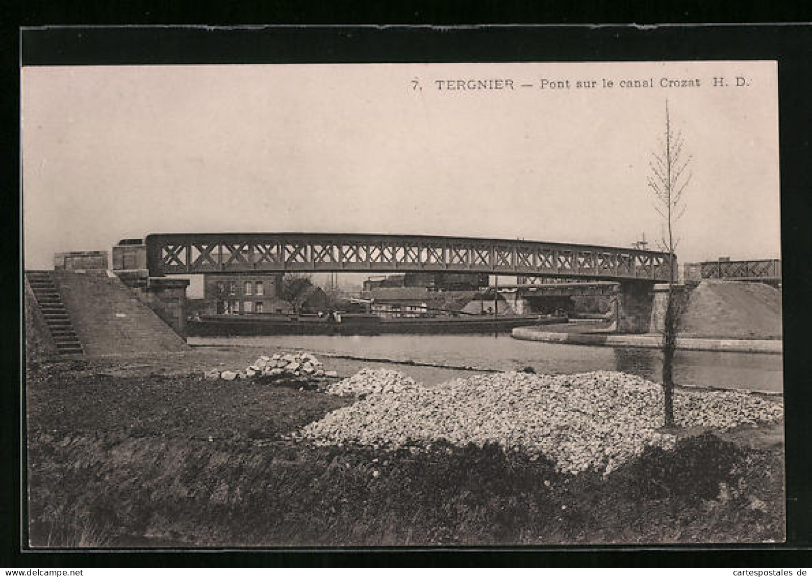 CPA Tergnier, Pont Sur Le Canal Crozat  - Sonstige & Ohne Zuordnung