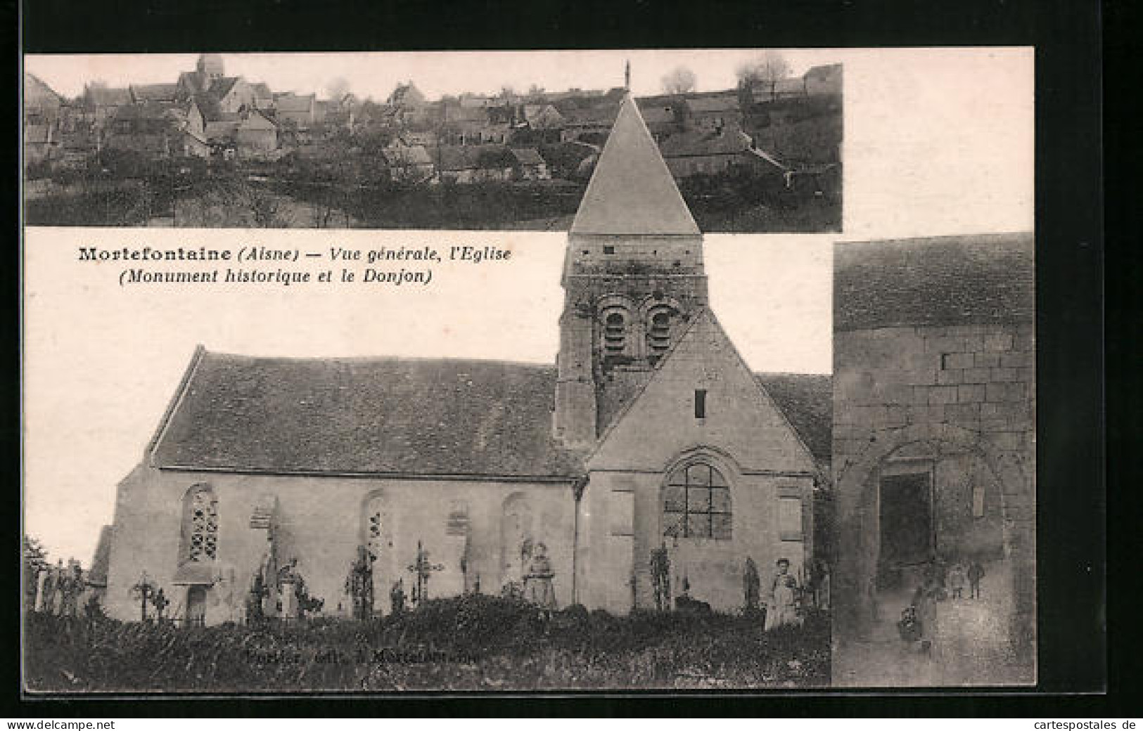 CPA Mortefontaine, Vue Générale, L'Eglise  - Sonstige & Ohne Zuordnung