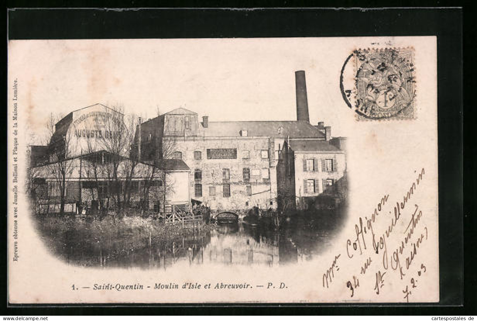 CPA Saint-Quentin, Moulin D`Isle Et Abreuvoire  - Saint Quentin