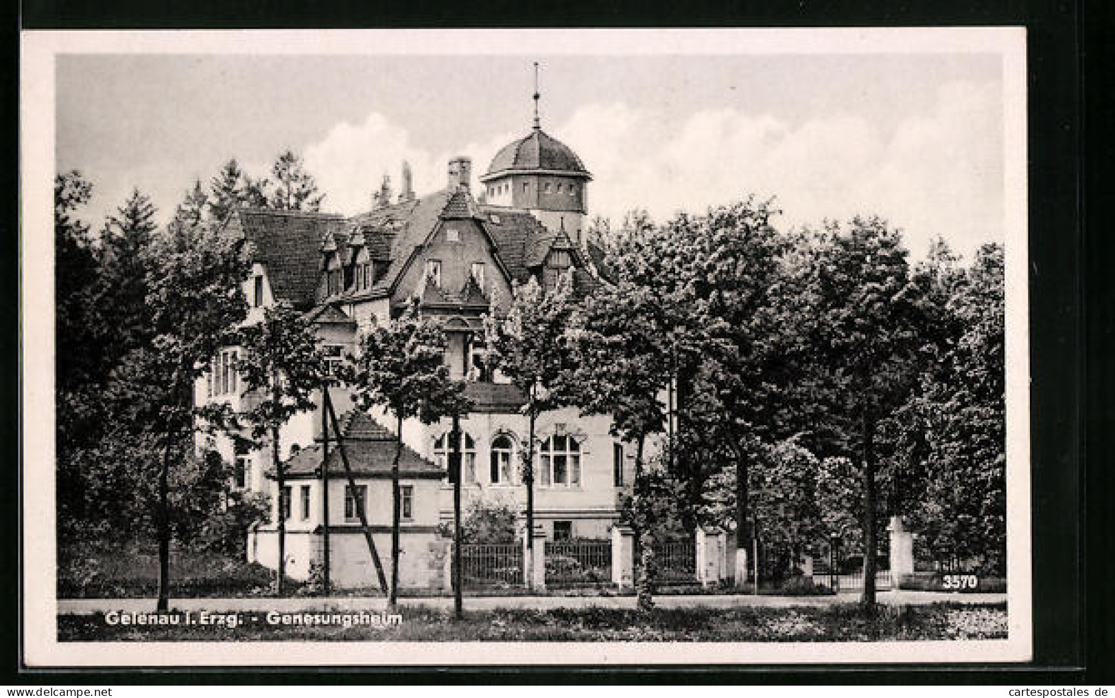 AK Gelenau I. Erzg., Blick Zum Genesungsheim  - Gelenau