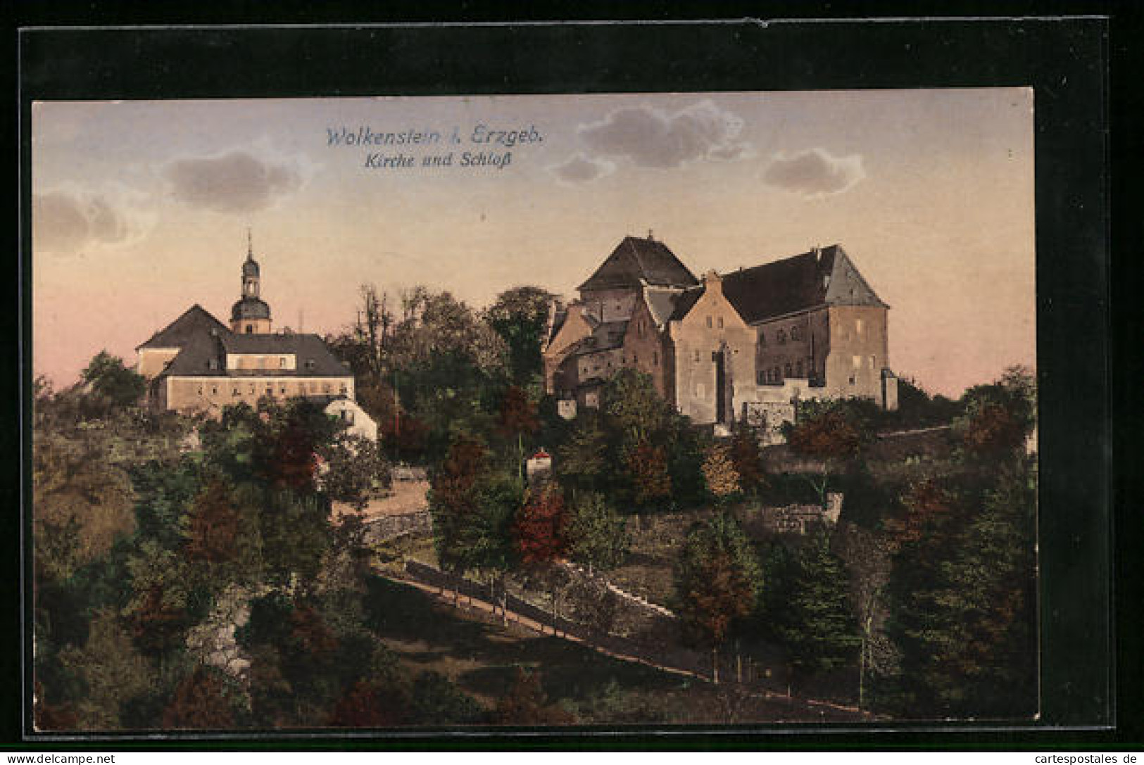 AK Wolkenstein / Erzgeb., Kirche Und Schloss  - Wolkenstein