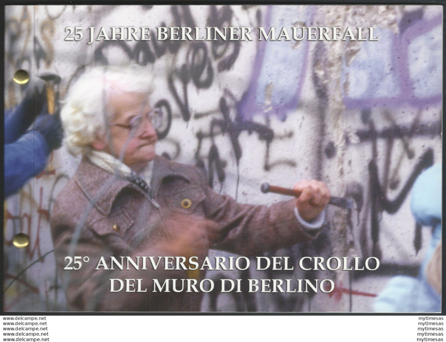 2014 Vaticano Muro Di Berlino € 2,00 Busta Filatelico-numismatica - Vatikan