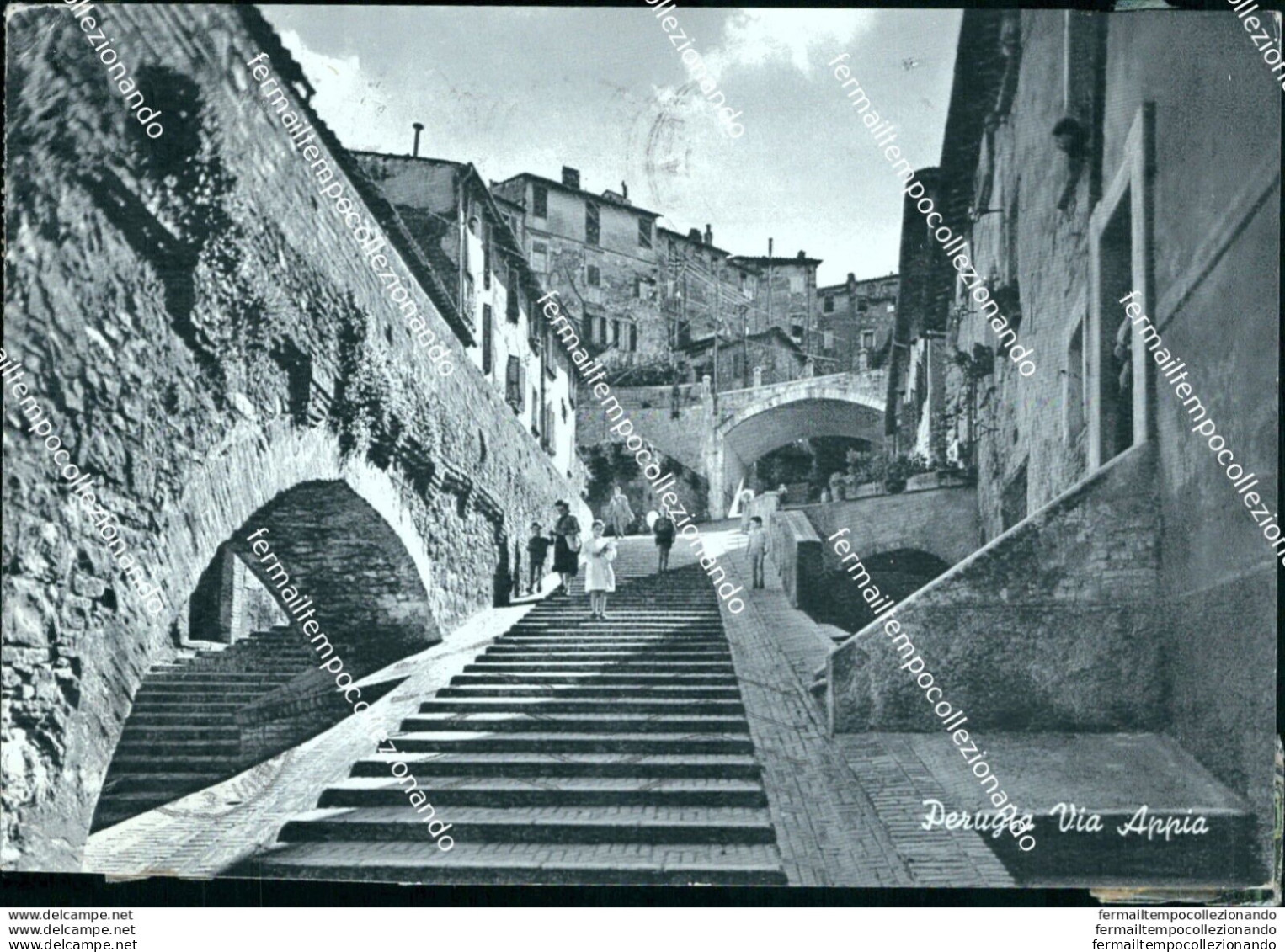 Bn131 Cartolina Perugia Citta' Via Appia - Perugia