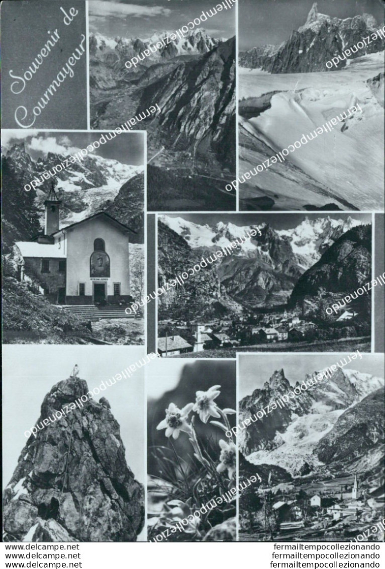 Bc475 Cartolina Souvenir De Courmayeur Provincia Di Aosta - Aosta