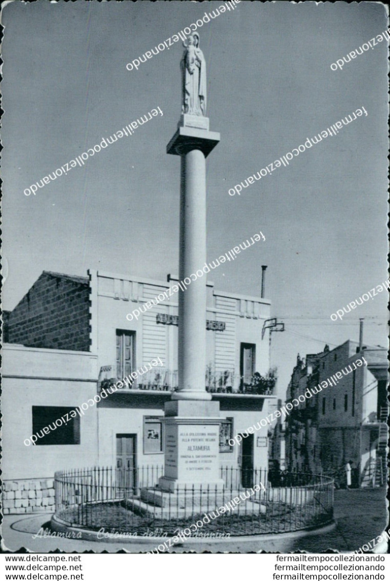 U685 Cartolina Altamura Colonna Della Madonnina Provincia Di Bari - Bari