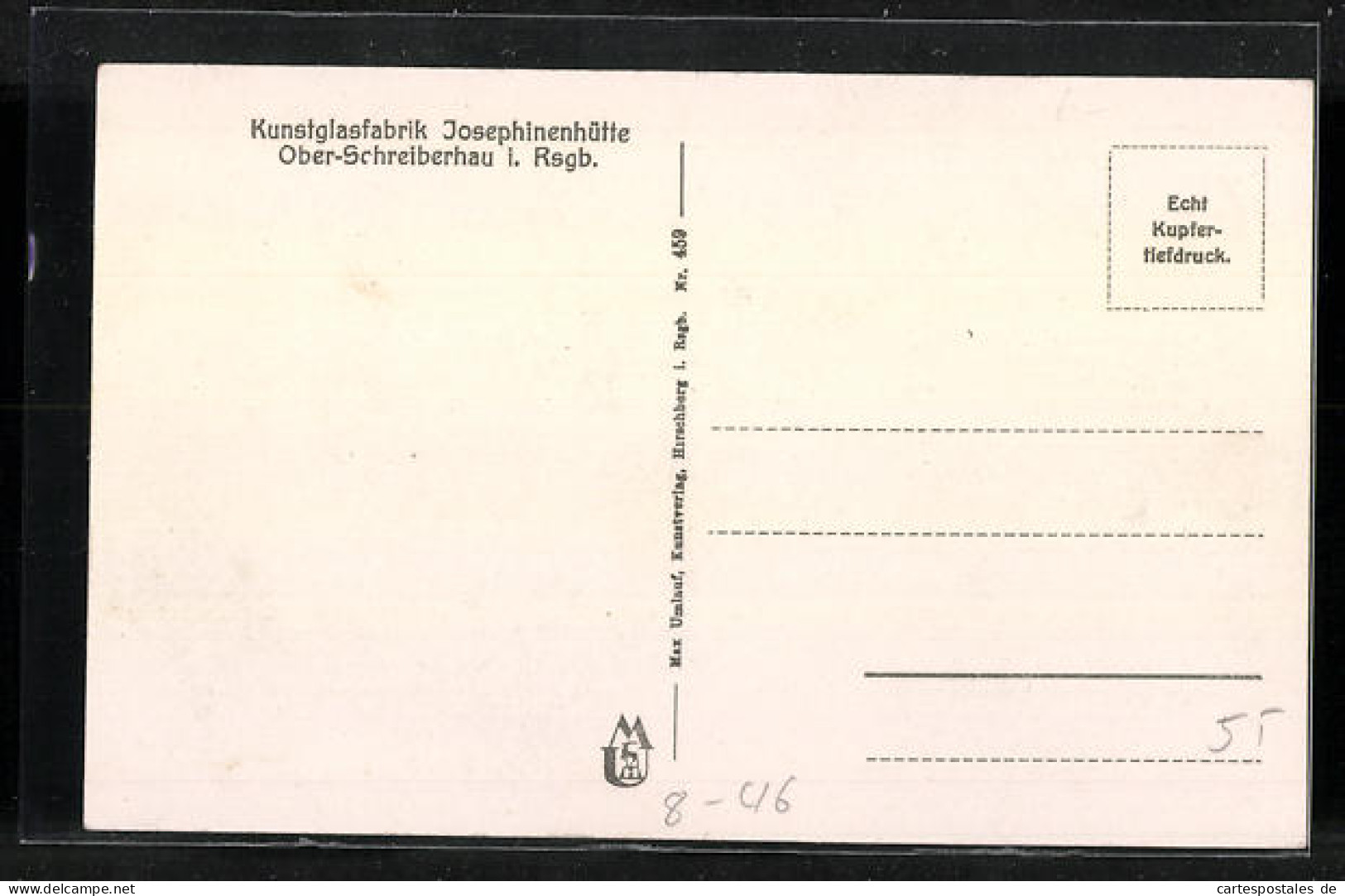 AK Ober-Schreiberhau, Kunstglasfabrik Josephinenhütte  - Other & Unclassified