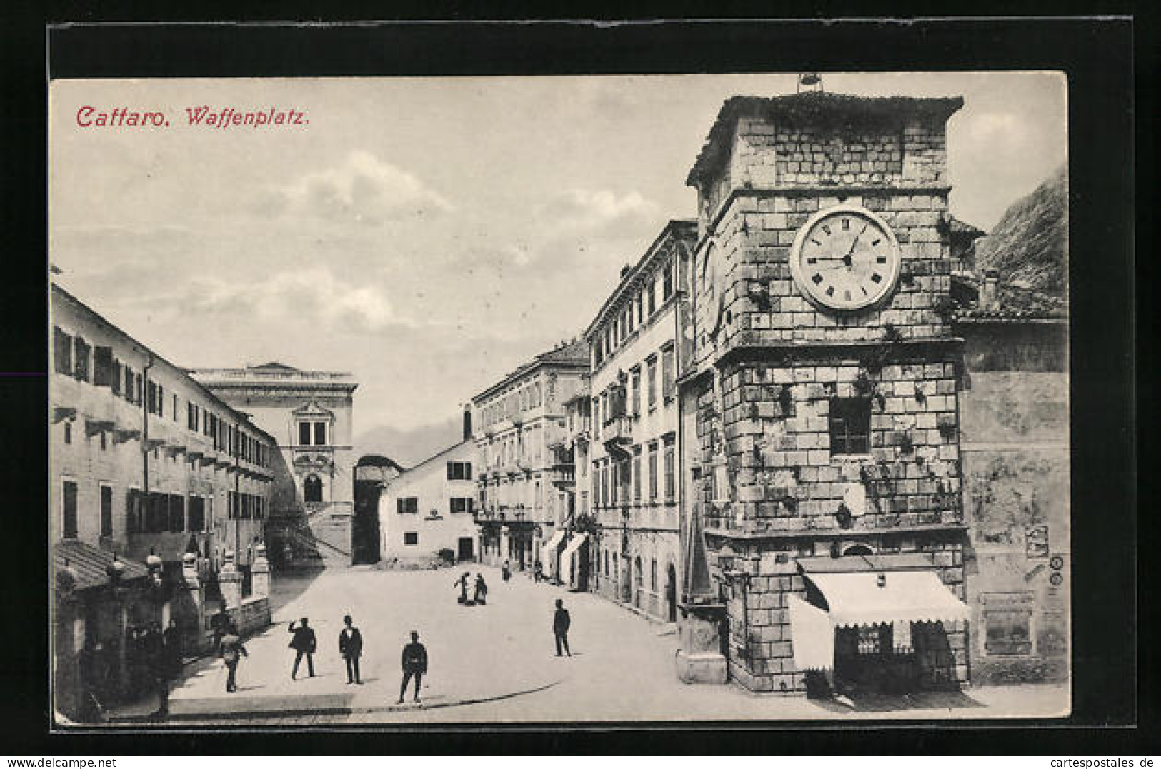 AK Cattaro, Blick Zum Waffenplatz  - Montenegro