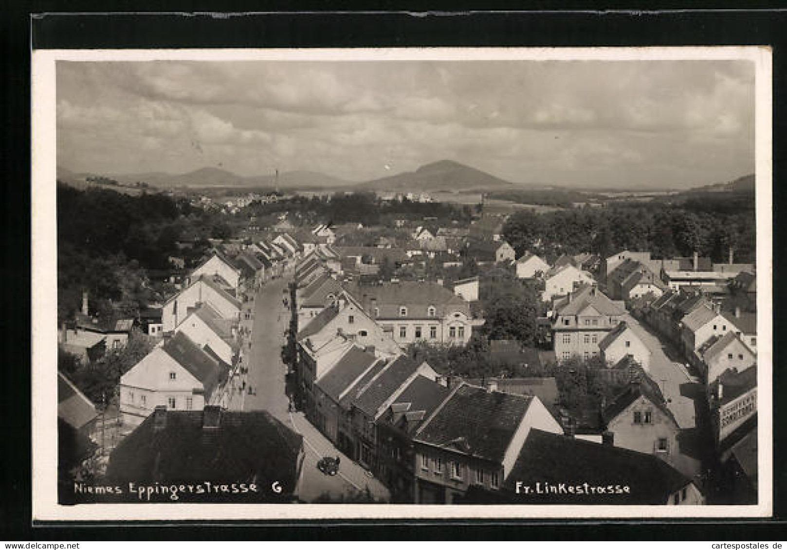 Foto-AK Niemes, Eppingerstrasse & Fr. Lindestrasse Mit Schiffer`s Konditorei  - Tchéquie