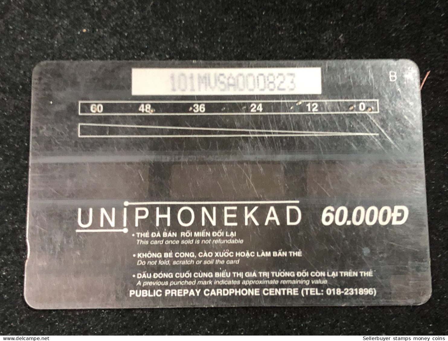 Card Phonekad Vietnam(advertise Here- 60 000dong-1996)-1pcs - Vietnam