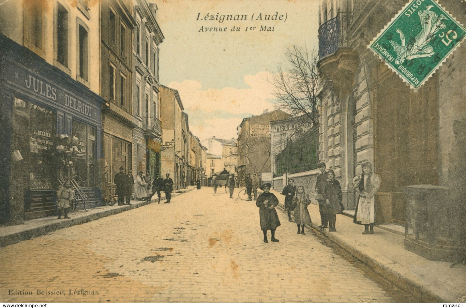 11)  LEZIGNAN  -  Avenue Du 1 Er Mai  ( Magasin Jules Delrieu ) - Autres & Non Classés