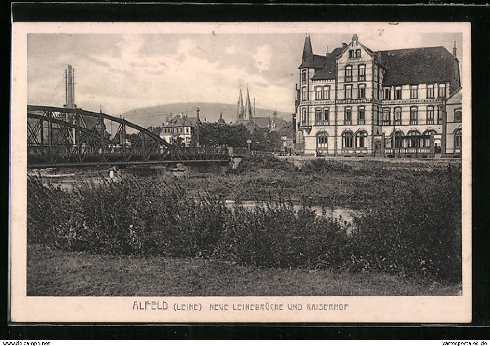 AK Alfeld /Leine, Neue Leinebrücke Und Hotel Kaiserhof  - Alfeld