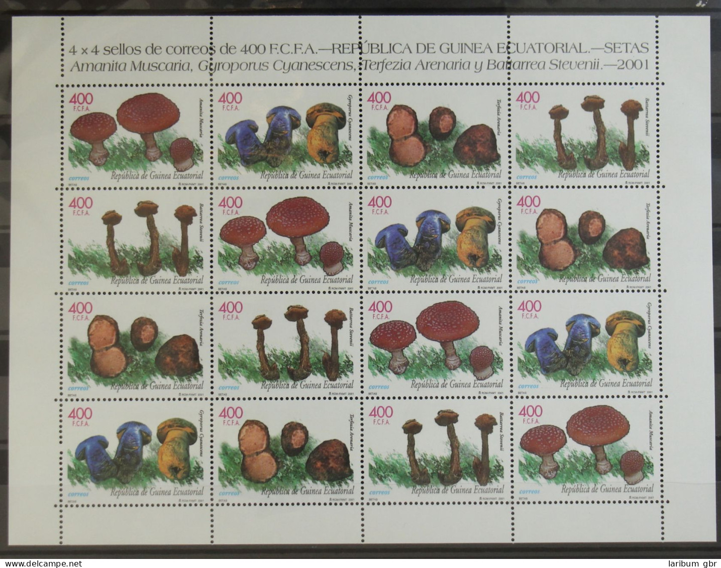 Äquatorialguinea 1898-1901 Postfrisch ZD-Bogen / Pilze #GG137 - Equatorial Guinea