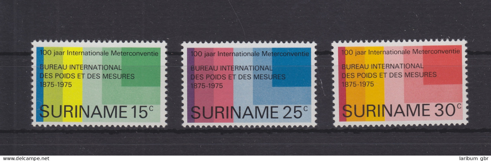 Suriname 695-697 Postfrisch Internationale Meterkonvention #GE385 - Suriname