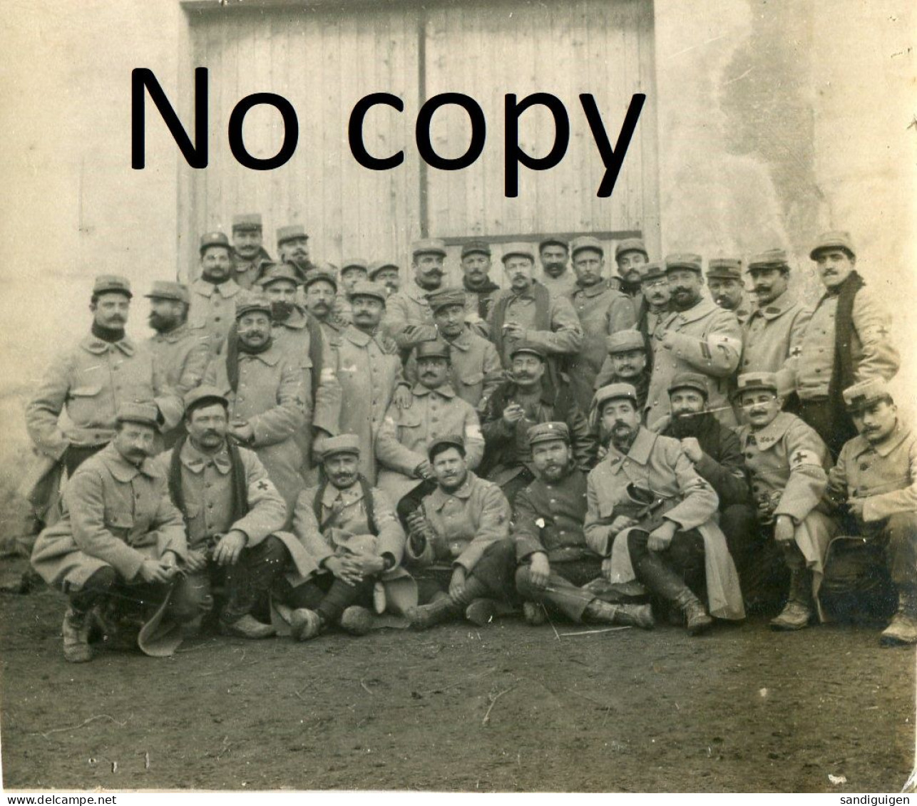 PHOTO FRANCAISE - BRANCARDIERS A CERCEUIL - CERVILLE PRES DE PULNOY - NANCY MEURTHE ET MOSELLE  GUERRE 1914 1918 - Krieg, Militär