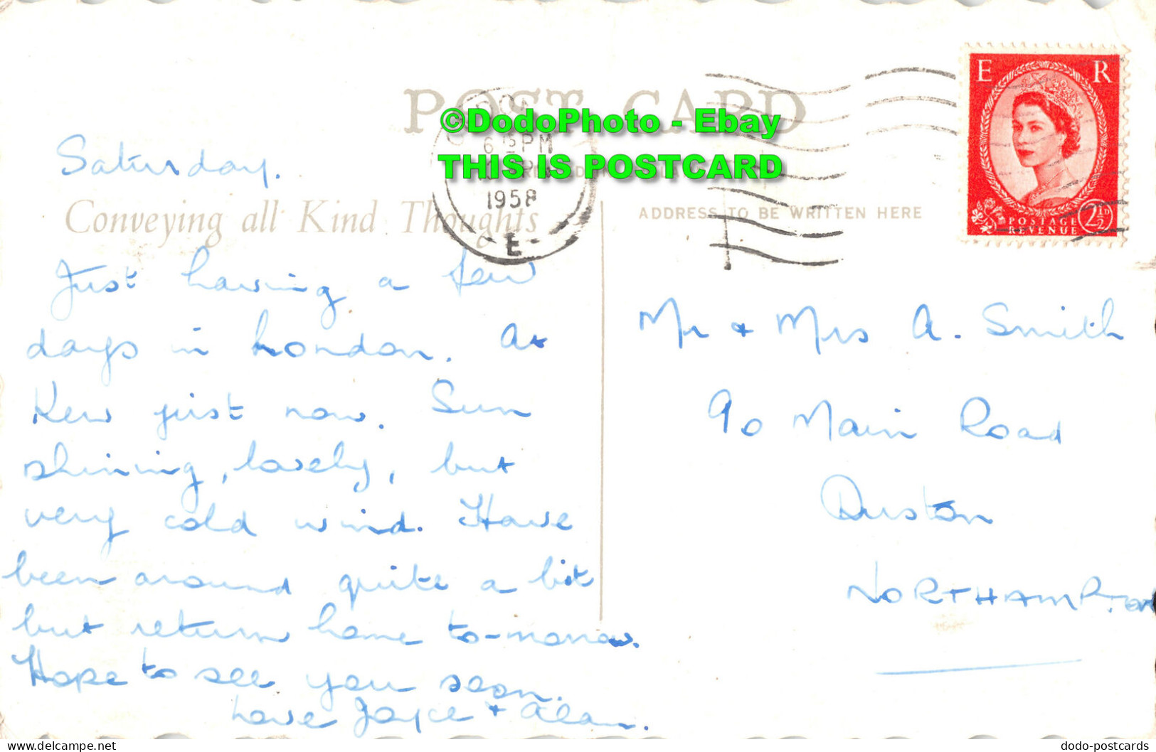 R452115 London. St. Paul Cathedral. Postcard. 1958 - Other & Unclassified