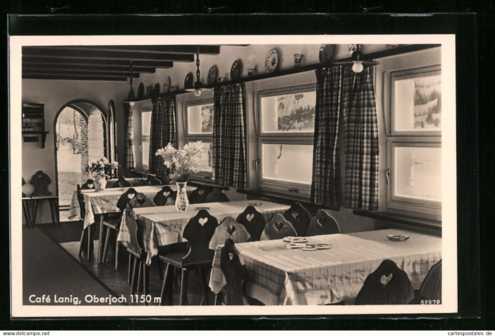 AK Oberjoch /Allgäu, Cafe-Pension Lanig, Innenansicht  - Other & Unclassified