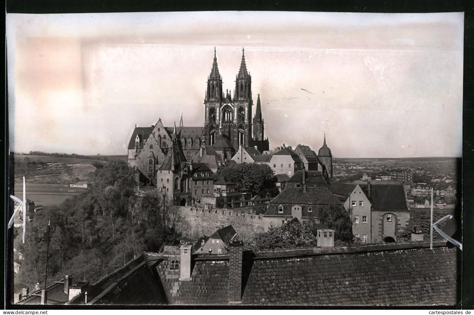 Fotografie Brück & Sohn Meissen, Ansicht Meissen I. Sa., Blick Zum Burgberg Mit Der Albrechtsburg Und Dem Dom  - Plaatsen