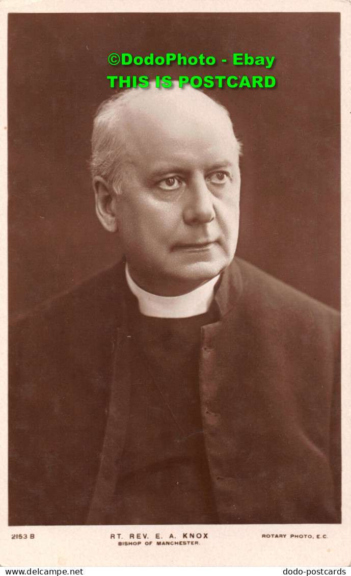 R452310 Rt. Rev. E. A. Knox. Bishop Of Manchester. Rotary Photo - Monde