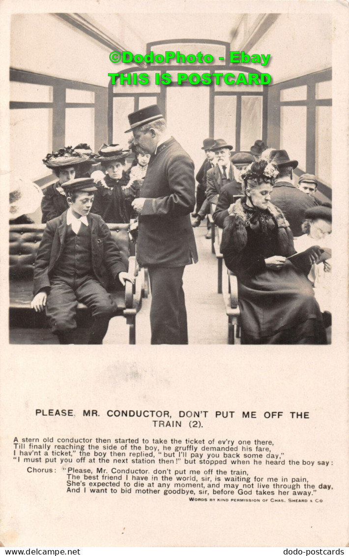 R452470 Please Mr. Conductor Don T Put Me Off The Train. Bamforth. 1906 - Wereld