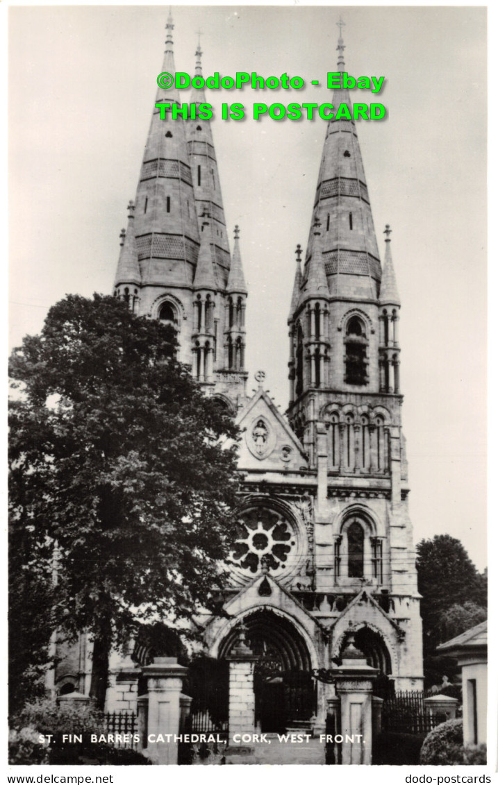 R452353 St. Finn Barre Cathedral. Cork. West Front - Wereld