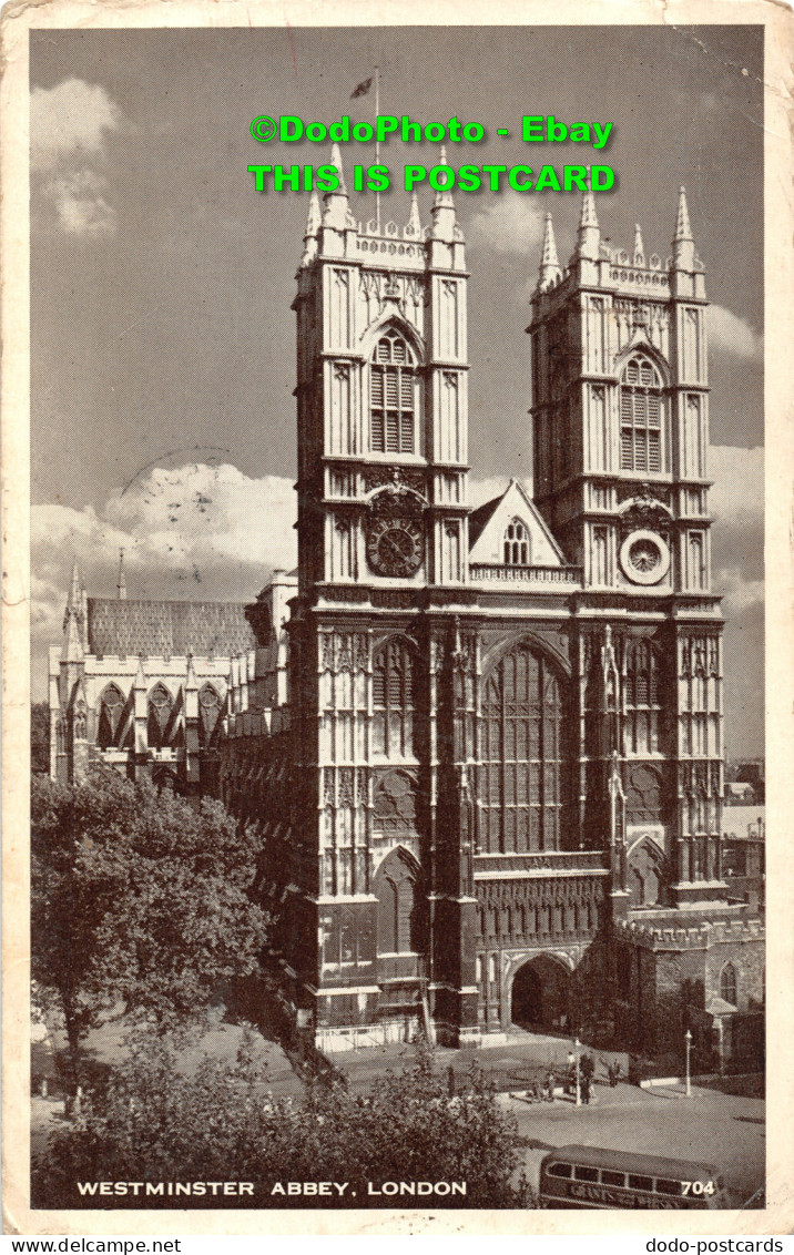 R452485 London. Westminster Abbey. Postcard. 1954 - Autres & Non Classés