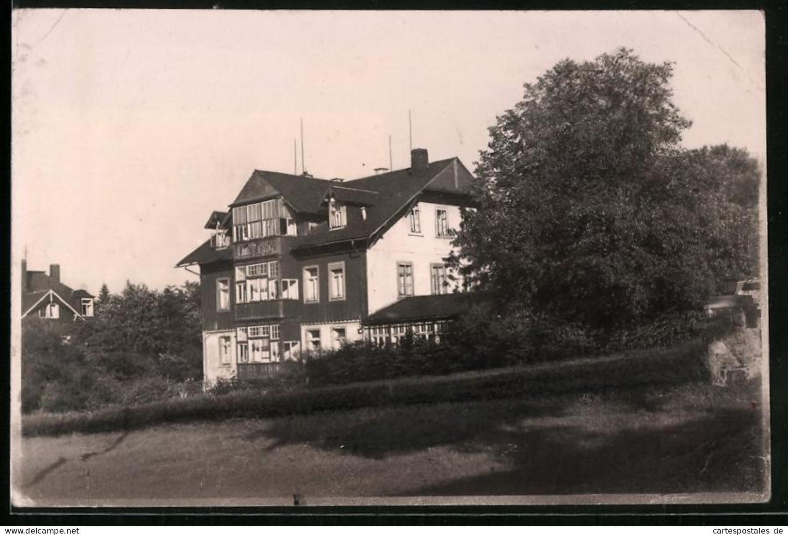 Fotografie Brück & Sohn Meissen, Ansicht Bärenfels I. Erzg., Blick Auf Die Villa Lydia  - Plaatsen