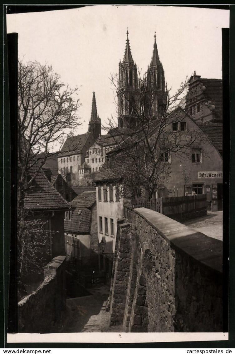 Fotografie Brück & Sohn Meissen, Ansicht Meissen I. Sa., Partie Im Ort An Den Roten Stufen, Geschäft Franz Würfel  - Places