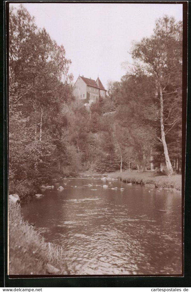 Fotografie Brück & Sohn Meissen, Ansicht Oberreinsberg I. Sa., Blick Auf Das Schloss Reinsberg  - Places