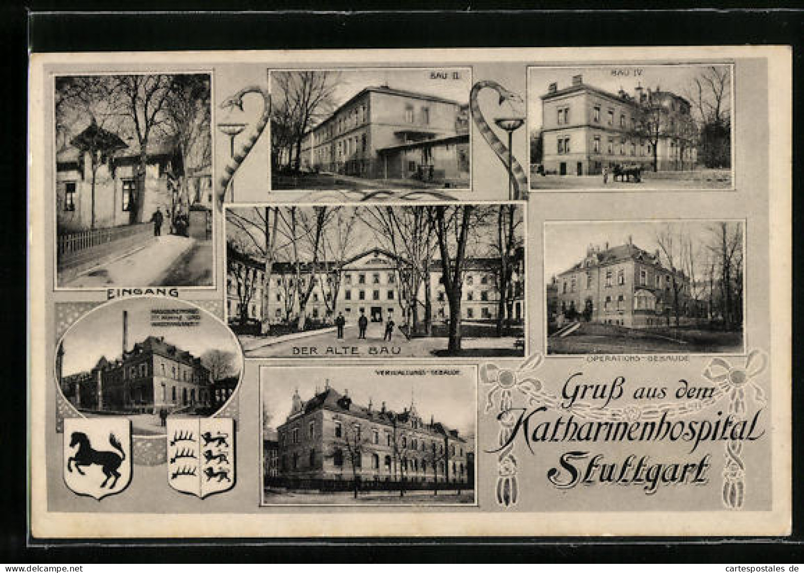 AK Stuttgart, Katharinenhospital Mit Operations-Gebäude  - Stuttgart